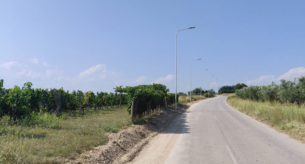 ΦΩΤΙΣΜΟΣ ΚΑΤΑΣΚΕΥΗ, ΗΛΕΚΤΡΟΦΩΤΙΣΜΟΣ ΣΤΗΝ ΕΠΑΡΧΙΑΚΗ ΟΔΟ ΓΟΥΜΕΝΙΣΣΑΣ